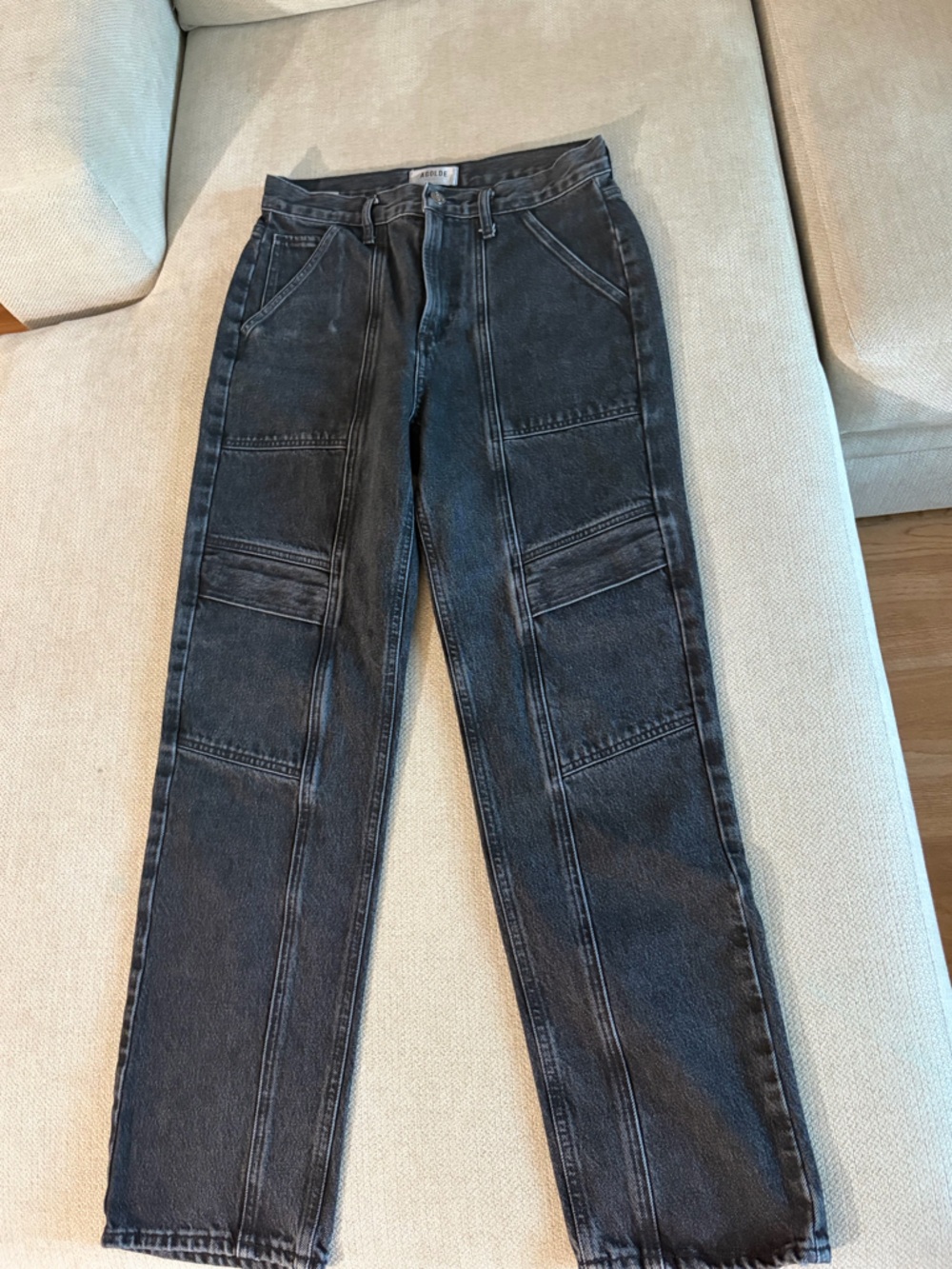 Agolde Cooper Cargo Jeans in black